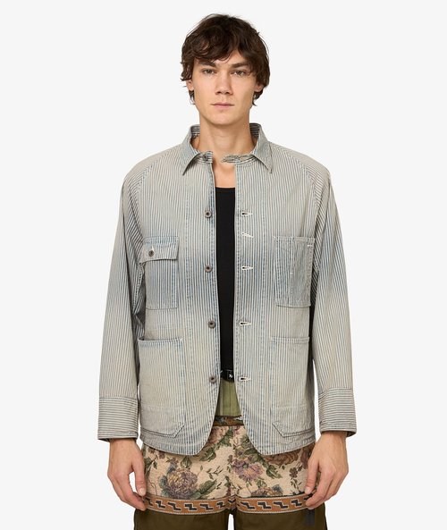 KAPITAL Liberty Hickoree Cactus Overshirt - K2504LJ133-HIC
