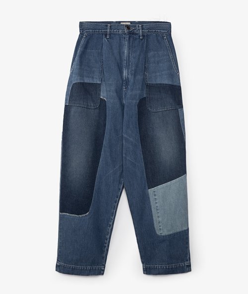 KAPITAL Mining Damaged High Waisted Dakota Jeans - EK-1161