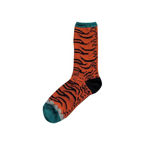 KAPITAL Nepal Tiger Socks | Size Onesize - EK 771XS ORAN