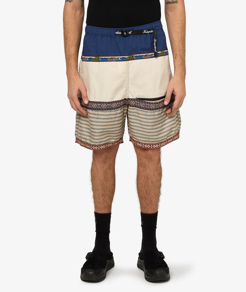 KAPITAL Patchwork Eco Baka Shorts - K2505SP221-BL