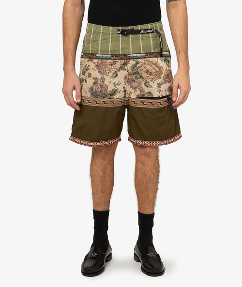 KAPITAL Patchwork Eco Baka Shorts - K2505SP221-KHA