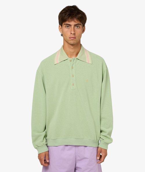 KAPITAL Pique Wrangle Color Retro Polo Shirt - EK-1507LCA-MIN