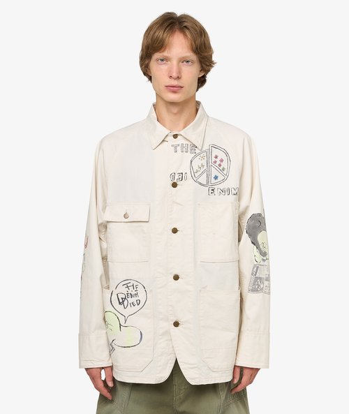 KAPITAL Rough-Face Twill Cactus Beer Jacket - K2503LJ083-NAT