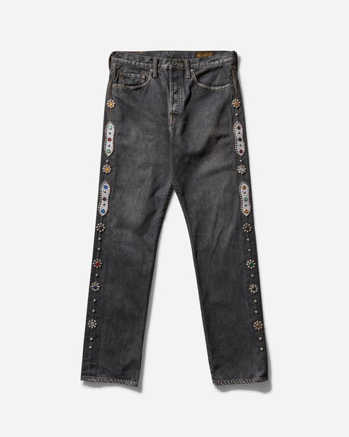 KAPITAL s 14oz Denim 5P Monkey Cisco Black - Studs - EK-1243LPA BLACK