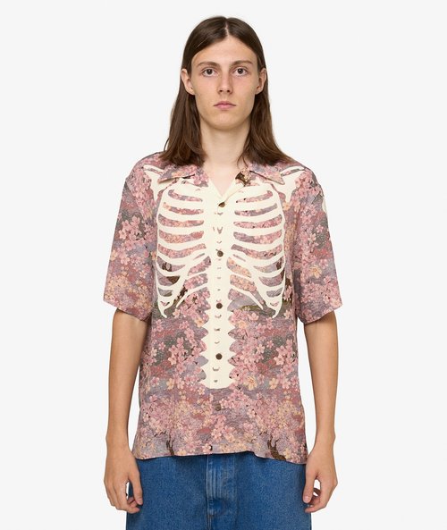 KAPITAL Sakura-Bone Aloha Shirt - K2503SS049-GRY