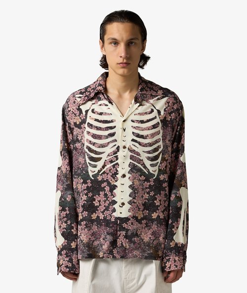 KAPITAL Sakura-Bone Wrangle Collar Shirt - K2503LS050-I-B