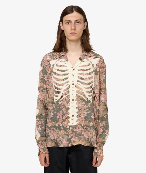 KAPITAL Sakura-Bone Wrangle Collar Shirt - K2503LS050-KHA