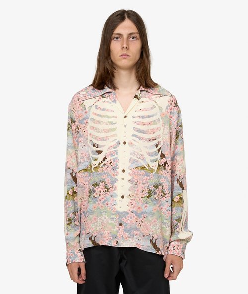 KAPITAL Sakura Bone Wrangle Collar Shirt - K2503LS050-SAX
