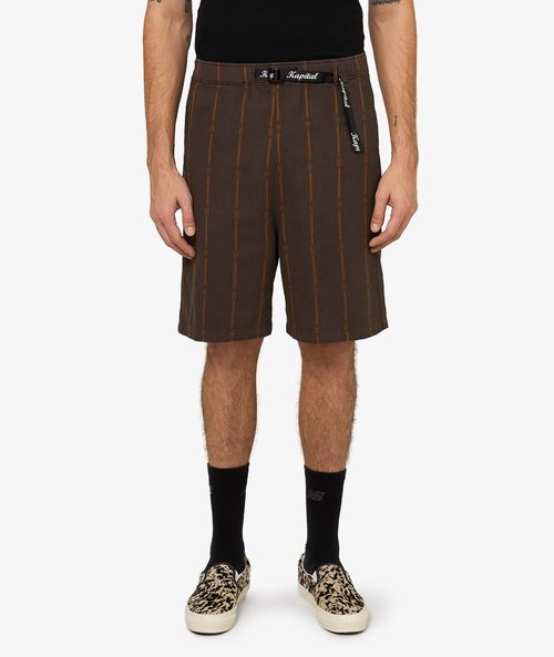 KAPITAL Siam Stripe Easy Shorts - EK-1752SP-DBR