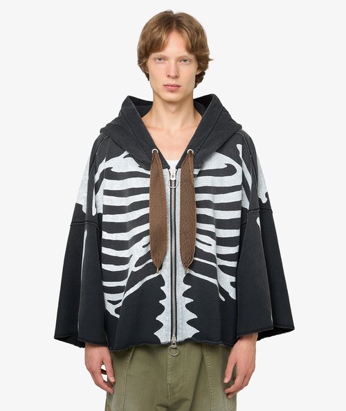 KAPITAL Sweat Knit Devil Blouson Hoodie - K2504LC156-BLK
