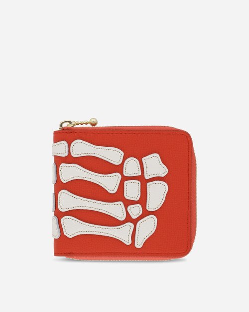 KAPITAL Thumb Up Bone Band Zip Wallet Red - K2503XG522 RED
