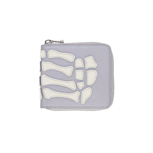 KAPITAL Thumb Up Bone Hand Zip Wallet - K2503XG523 SILV