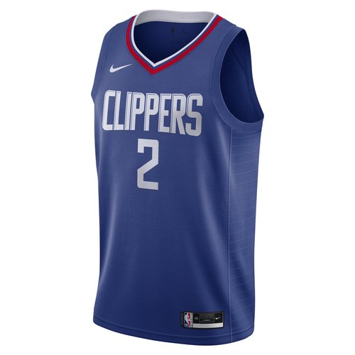 Kawhi Leonard Clippers Icon Edition 2020 Nike NBA Swingman Jersey - Rush Blue/White/University Red - CW3668-402