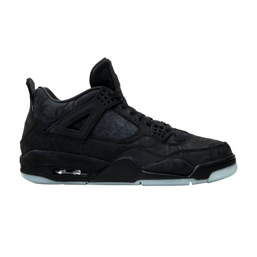 KAWS x Air Jordan 4 Retro Sample - Black/Black-Clear Glow - H017MNJDLS003930155001-S