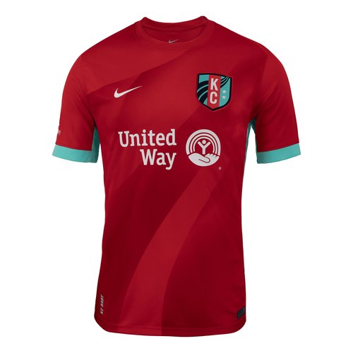 KC Current 2025 Stadium Home Nike Dri-FIT NWSL Replica Jersey - University Red/Hyper Turquoise - P35556KCSL-RED