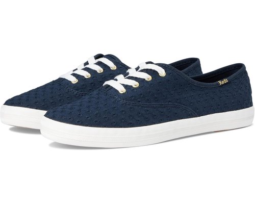 Keds Champion Mini Daisy Eyelet Lace Up - Blue - KW-CHAMP-5D-410