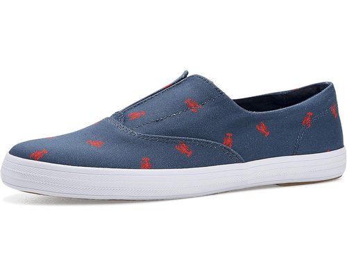 Keds Champion Nautical Canvas Slip On - Blue/Red - KW-RNCVO-4-410