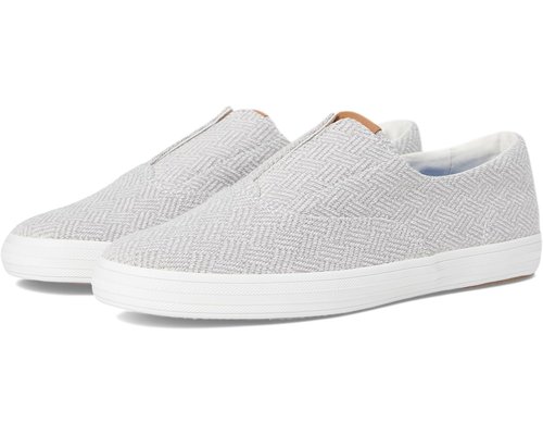 Keds Champion Round Toe Slip-On - Grey Crosshatch Textile - KW-RNCVO-5D-060