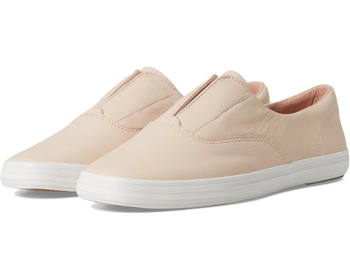Keds Champion Square Toe Slip-On - Peony Soft Leather - KW-SQCVO-7-650