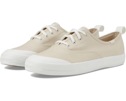 Keds Champion Toe Cap Lace Up - Oatmeal Canvas - KW-CHTCAP-270