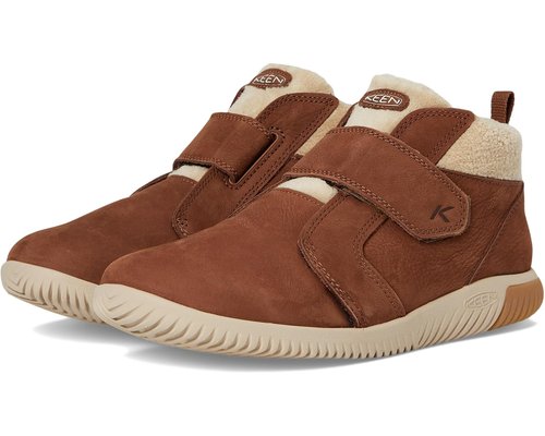 KEEN KNX Middie Easy On Strap Comfortable Barefoot Feel Sneakers Little Kid/Big Kid - Bison/Safari - 10.31141