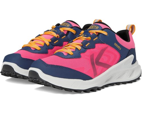 KEEN ZiOnic Low Height Waterproof All Terrain Easy On Hiking Little Kid/Big Kid - Naval Academy/Pink Lemonade - 10.31133