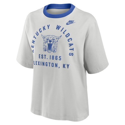 Kentucky Legacy Arch Script Boxy Nike College T-Shirt - Grey - 01CM0DJAUKV-5GU