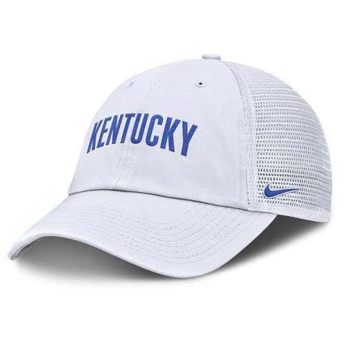 Kentucky Primetime Campus Club Nike College Trucker Adjustable Hat - White - NC3311QRNKY-H98