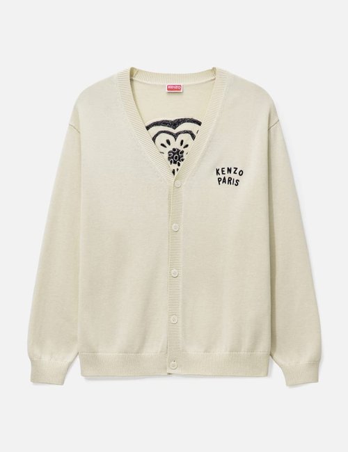 KENZO Boke Heart Cardigan - 03 - Cotton Wool - Ecru