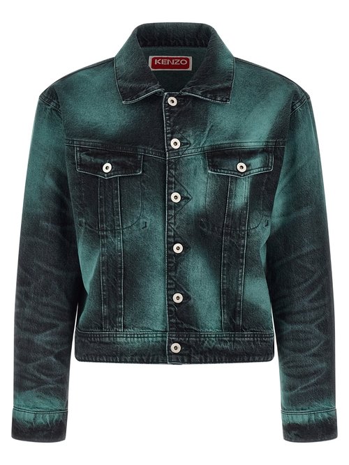 KENZO Boke Heart Oversize Trucker Jacket - FG55DV3146K762