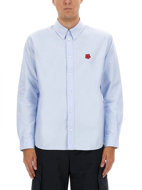 KENZO Cotton Shirt - FF65CH4109LO64SKYBLUE