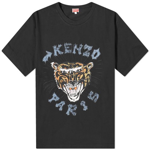 KENZO Drawn Varsity Oversize Tee - Black - FE55TS2744SG.-99J