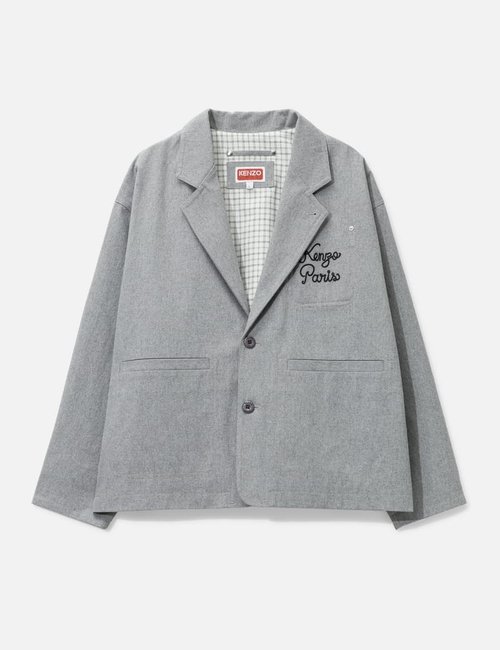 KENZO Embroidered Workwear Jacket 'Kenzo Paris Chainstitch