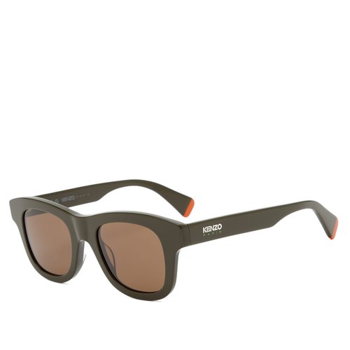 KENZO Eyewear AKA Sunglasses - Shiny Dark Green/Brown - KZ40158I-4996E