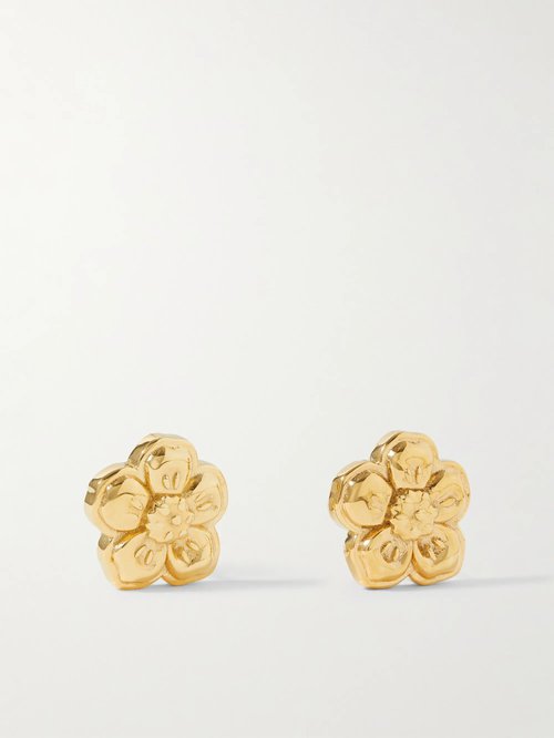 KENZO Gold Boke Flower Earrings - Or - Gold - FD55BI410M04