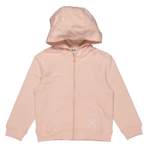 KENZO K Sports Logo Zip-Up Hoodie - Blue/Pink - K15528-471