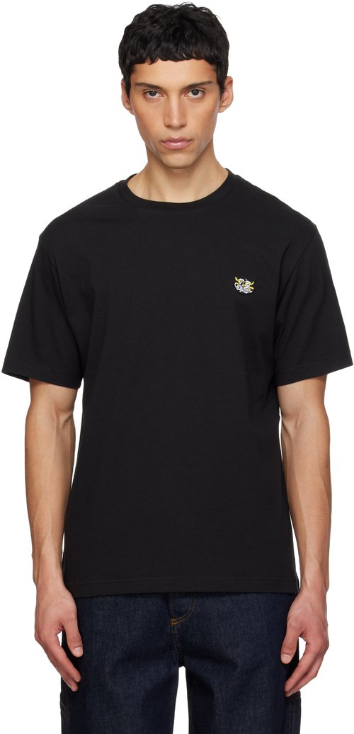 KENZO KENZO Paris Embroidered T-shirt - Black - FG55TS2054SG99J
