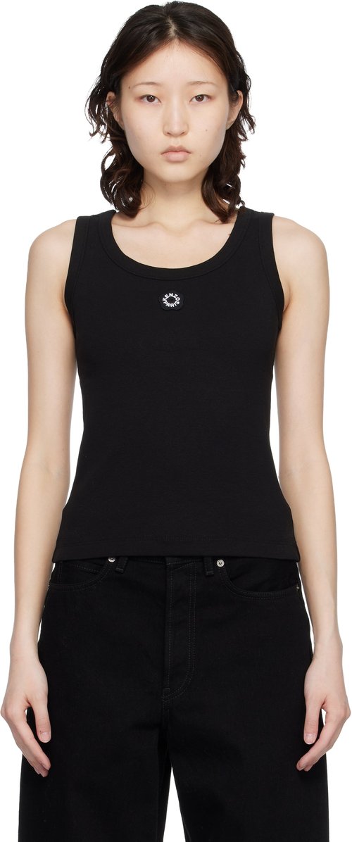 KENZO KENZO Paris Embroidered Tank Top - Black - FG52TO2014SJ99