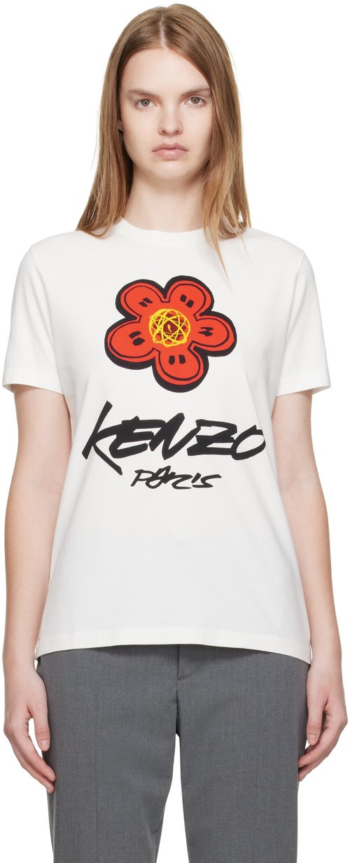 KENZO KENZO Paris Futura 2000 Edition Loose T-shirt - Off-White - FF62TS3564SG02