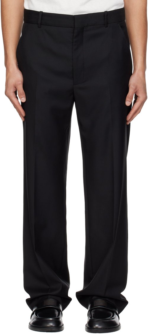 KENZO KENZO Paris Straight Tailored Trousers - Black - FG55PA2199TV99
