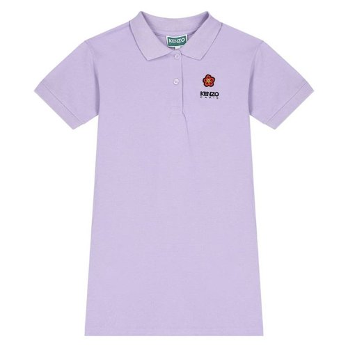 KENZO Lilac Boke Flower Polo Dress - Purple - K60678-925