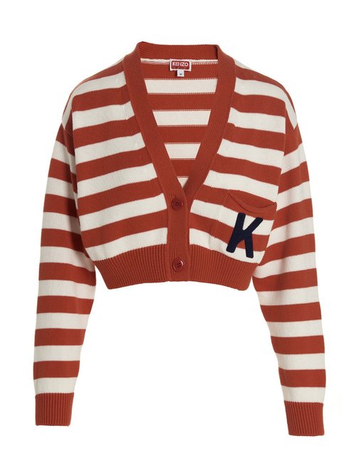 KENZO Logo Detail Cotton Cardigan - FD52CA3563CG_21