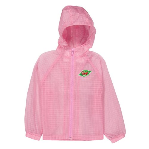 KENZO Logo Hooded Windbreaker Jacket - Blue/Pink - K61053-465