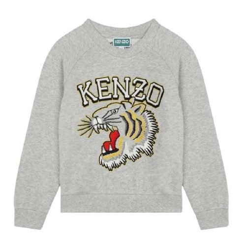 KENZO Long Sleeve Pull Over Sweater - Grey - K60323-A47