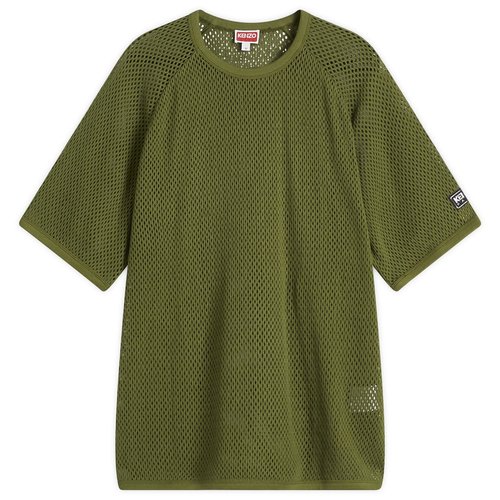 KENZO Mesh Oversized T-Shirt - Khaki - FF55TS4794CA-50