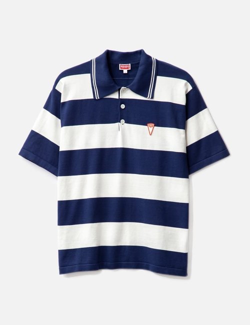 KENZO Nautical Stripes Polo Shirt - Blue