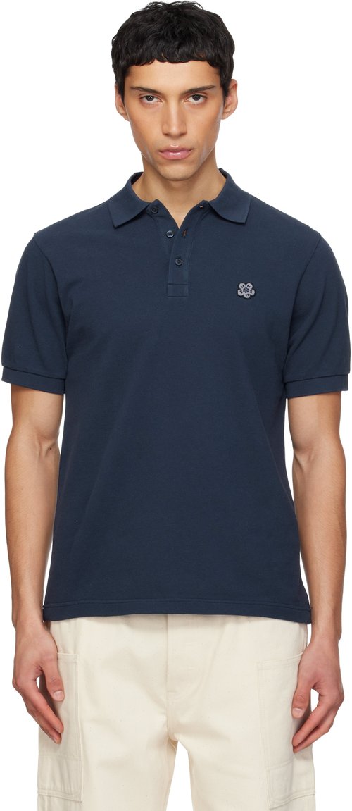 KENZO Navy KENZO Paris Slim Polo - Navy Blue - FF65PO1534PU76