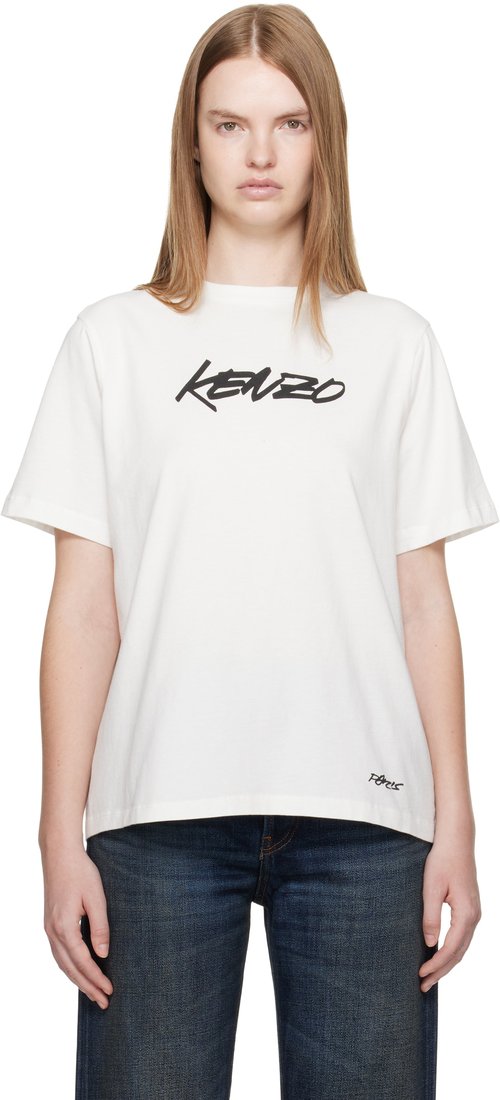 KENZO Off-White KENZO Paris Futura 2000 Edition Relax T-shirt - Off White - FF62TS5544SG02
