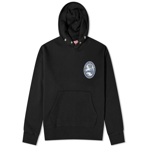 KENZO Patch Popover Hoodie - Black - FD65SW0964MB.-99J