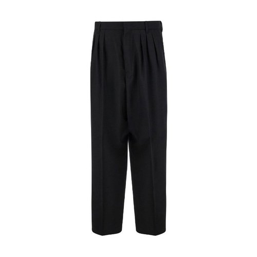 KENZO Pleated Tailored Pants - Black - FE65PA2149GE-99